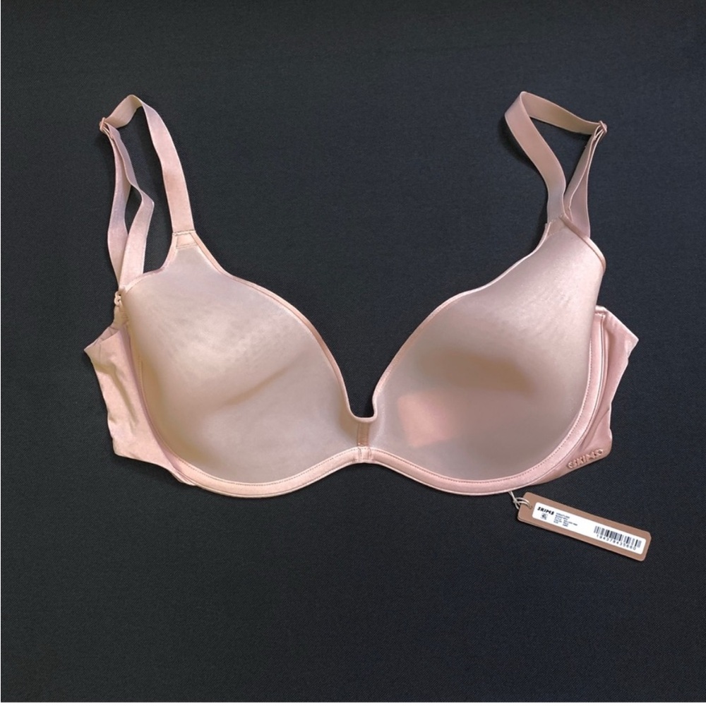 SKIMS Weightless Scoop Bra 34DD Smooth T-Shirt Spacer Cup — Nude - Picture 3 of 3